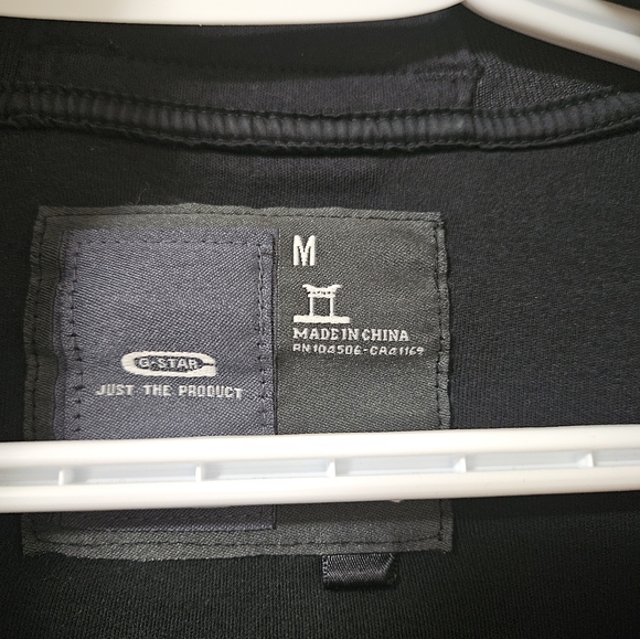 G star raw black mens zippered top - Picture 2 of 7